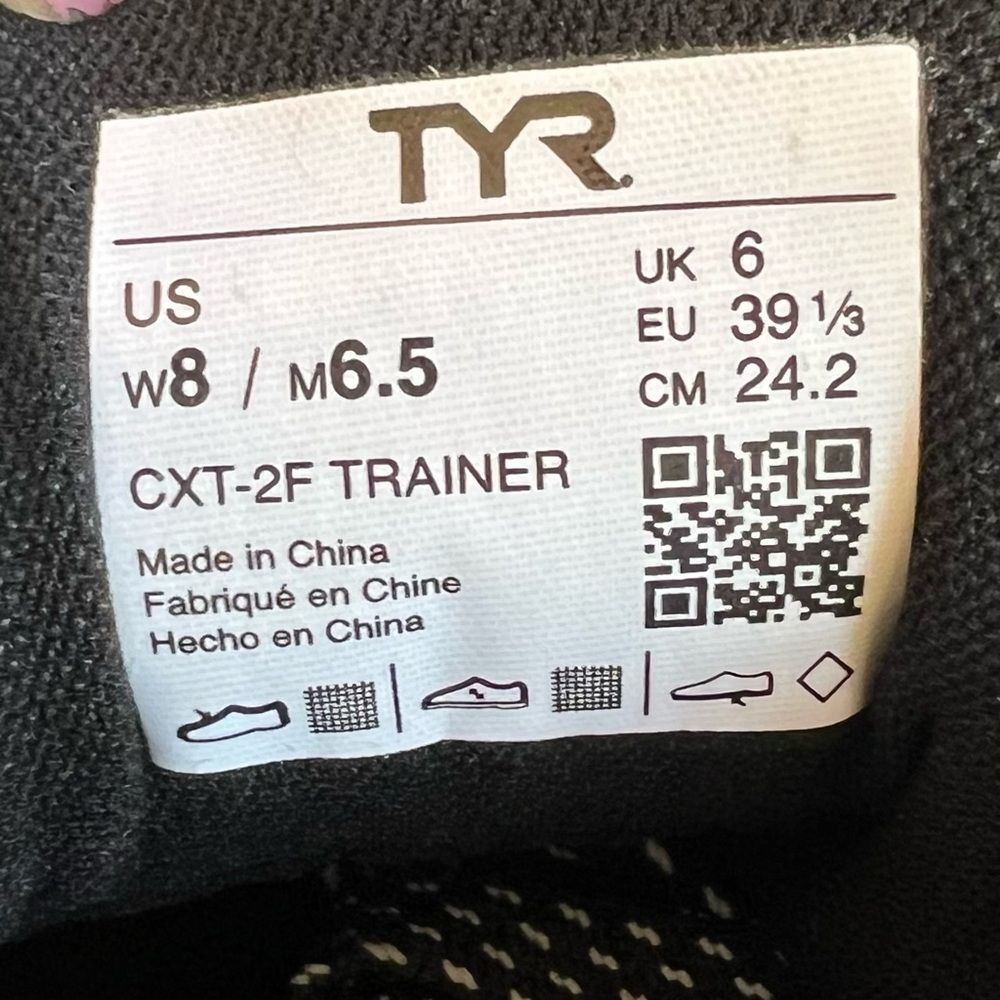 TYR CXT-2 Unisex Trainer Reflective Silver Unisex Athletic Shoes 8 Women 6.5 Men - Picture 11 of 13